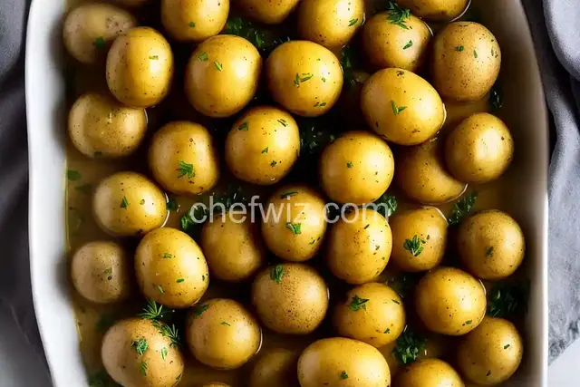 Marble Potatoes with Garlic & Herbs