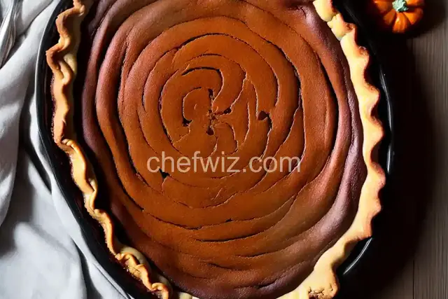 Marbled Chocolate Pumpkin Pie