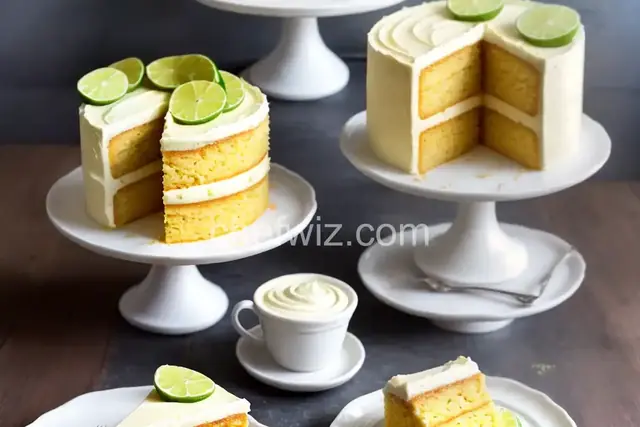Margarita Cake with Key Lime Cream Cheese Frosting