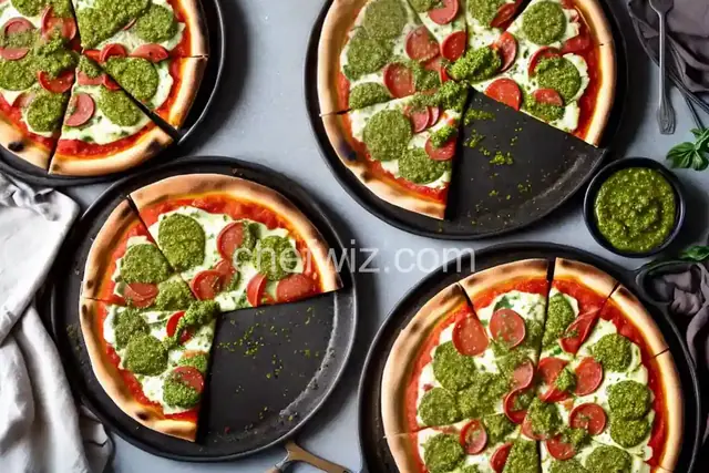 Margherita Pizza with Sausage and Pesto