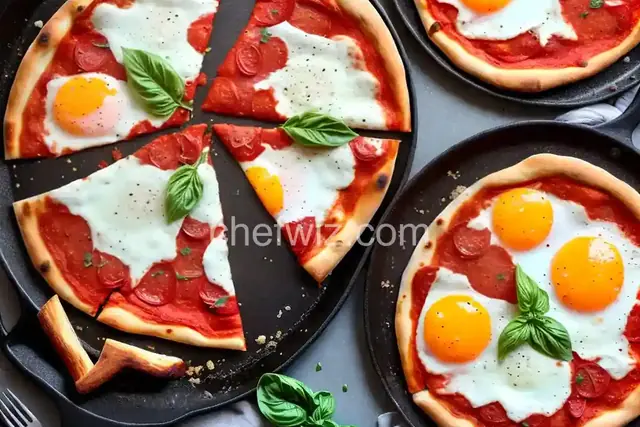 Margherita Pizza with a Fried Egg
