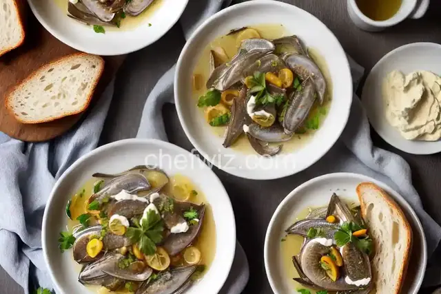 Marinated Anchovies With Bread and Butter