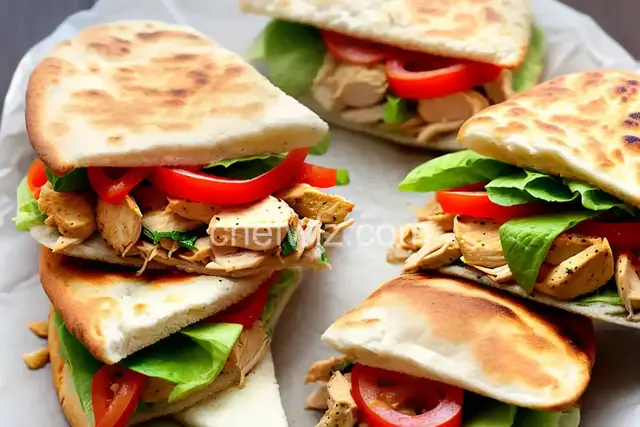 Marinated Chicken Pita Sandwich