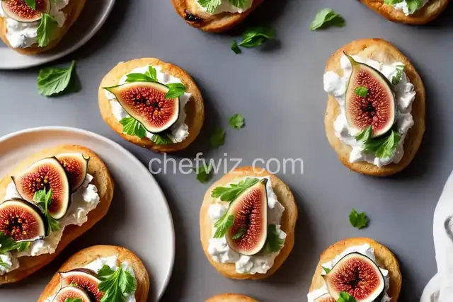 Marinated Fig and Goat Cheese Crostini