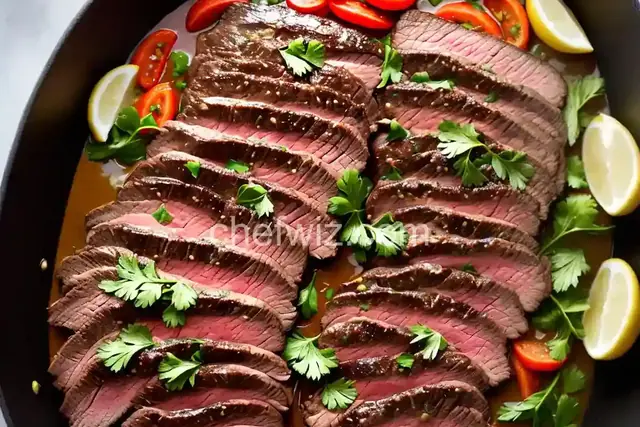 Marinated Flank Steak with Horseradish Cream