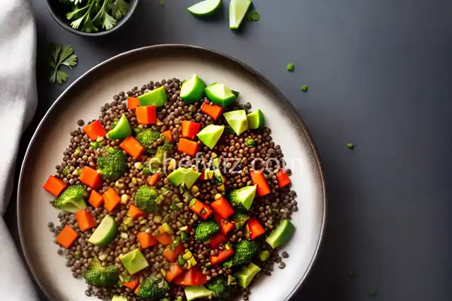 Marinated Lentils With Crunchy Vegetables