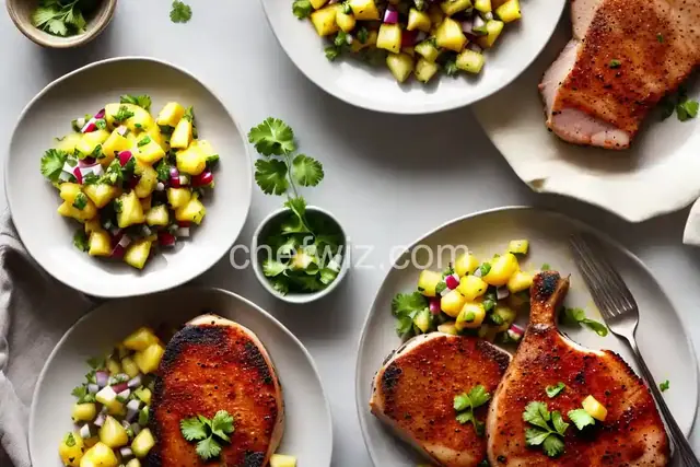 Marinated Pork Chop with Pineapple Salsa