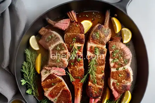 Marinated Rack of Lamb with Mustard and Vinegar