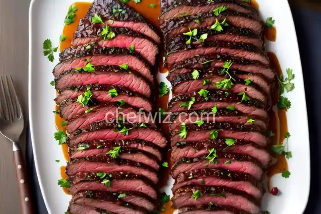 Marinated Tri-Tip in Red Wine and Herbs