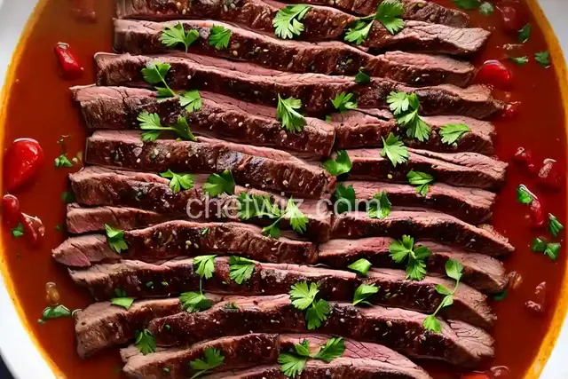 Marsala Marinated Skirt Steak