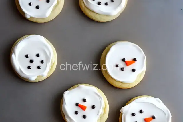 Marshmallow Melting Snowman Cookies