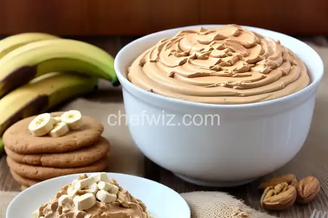 Marshmallow-Peanut Butter-Banana Dip