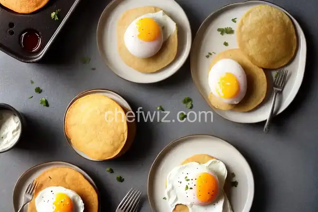 Masa Corn Cakes with Poached Eggs