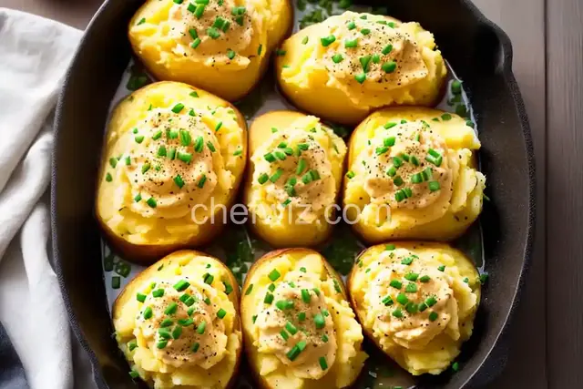 Mashed Baked Potatoes With Chives
