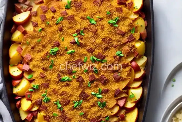 Mashed Kohlrabi and Red Potato Bake
