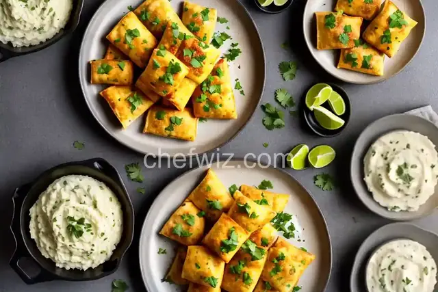 Mashed Potato and Poblano Flautas