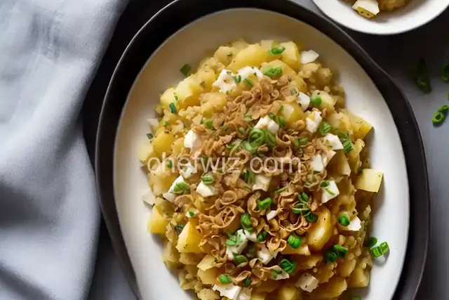 Mashed Yellow Turnips with Crispy Shallots