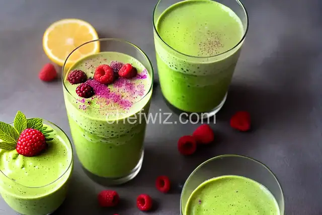 Matcha-Berry Swirl Smoothie