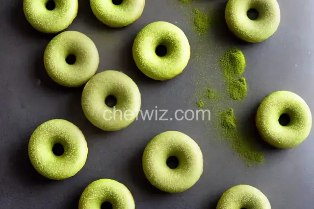 Matcha Mochi Doughnuts