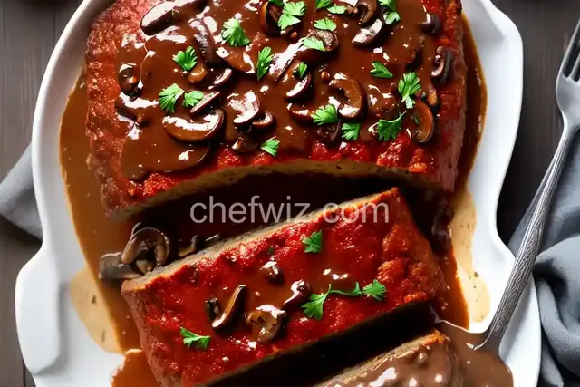 Meat Loaf With Mushroom Gravy