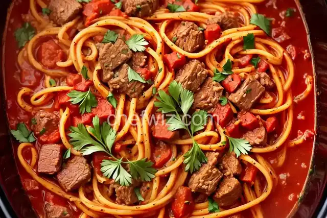 Meat-Lover's Slow Cooker Spaghetti Sauce