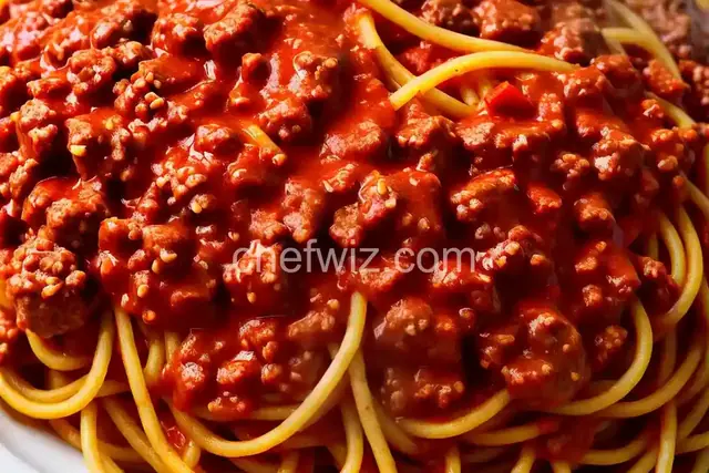 Meat Sauce and Spaghetti