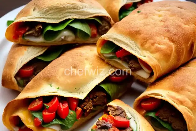 Meat and Veggie Stromboli