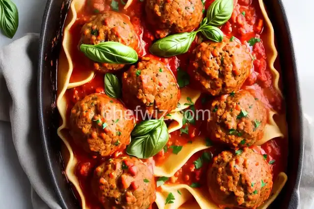 Meatball-Stuffed Pasta Brain