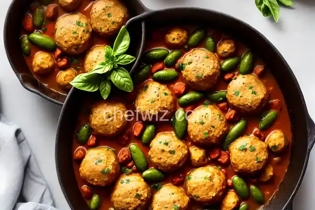 Meatball and Olive Stew (Albondigas Verdes)