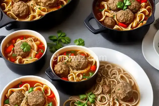 Meatballs and Noodle Soup (Almondigas)