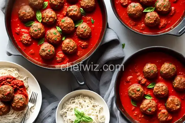 Meatballs with Marinara