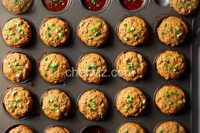 Meatloaf Muffins with Barbecue Sauce