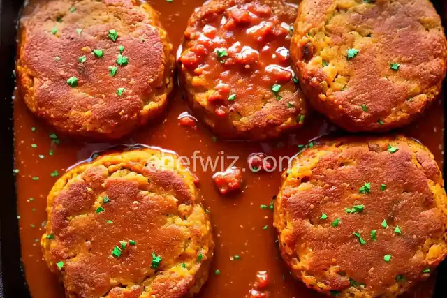 Meatloaf Patties, Smashed Potatoes, and Pan Gravy