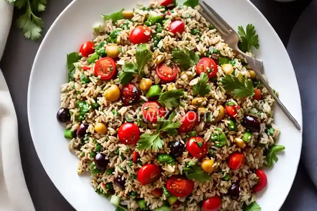 Mediterranean Brown Rice Salad