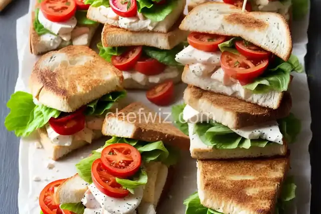 Mediterranean Halibut Sandwiches