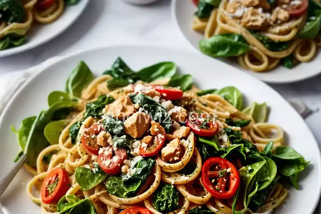 Mediterranean Pasta with Greens