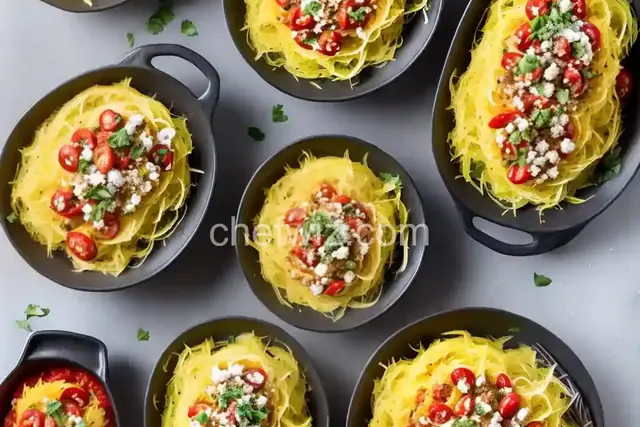 Mediterranean Spaghetti Squash Bowls