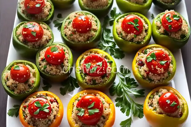 Mediterranean Stuffed Tomatoes with Quinoa