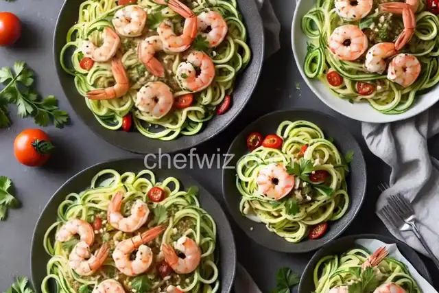Mediterranean Zoodles with Shrimp