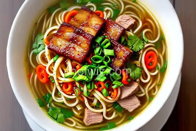 Melt in your Mouth Pork Belly Noodle Soup