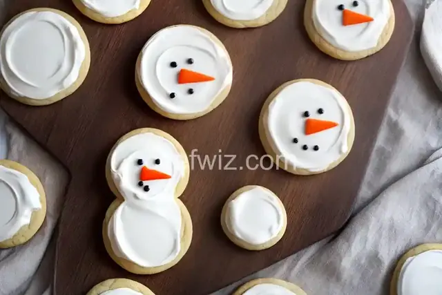 Melted Snowman Cookies