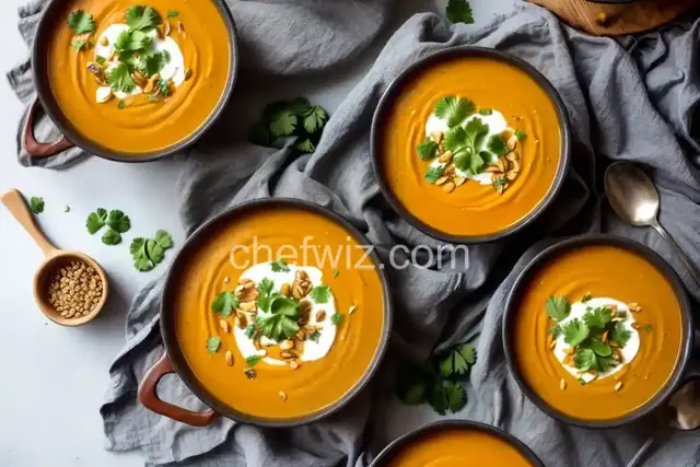 Mexican Butternut Squash Soup With Ancho Chile, Crema, and Pepitas Recipe