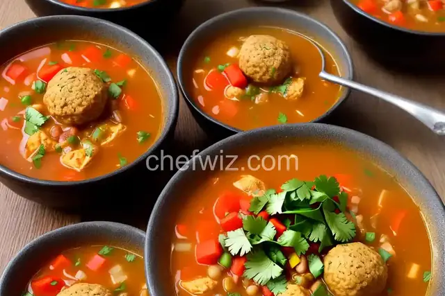 Mexican Chicken Meatball Soup (Sopa de Albóndigas de Pollo)