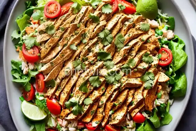 Mexican Chicken and Rice Salad