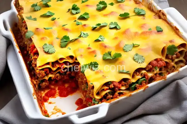 Mexican Lasagna with Noodles