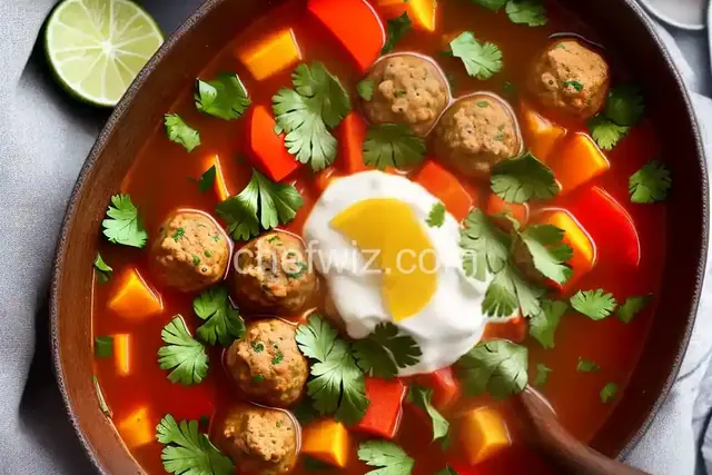 Mexican Meatball Soup