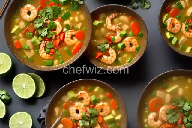 Mexican shrimp soup (Caldo de Camar�n)