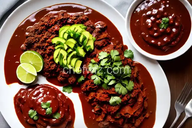 Mexico's National Dish, Turkey with Chocolate Chile Sauce: Mole Poblano