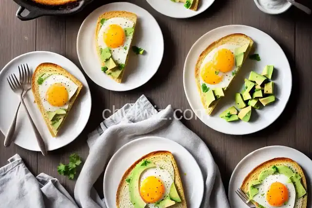 Microwave Egg Sandwich with Cheddar and Avocado
