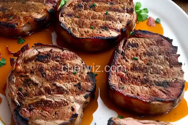 Mike's Bacon-Stuffed Grilled Pork Chops